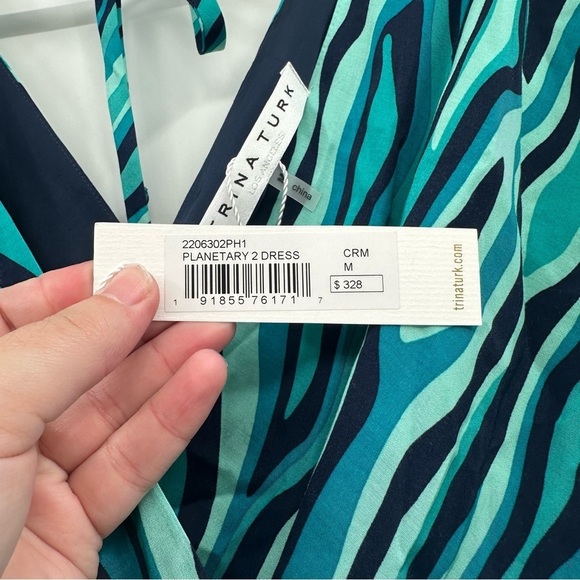 NEW Trina Turk Coastal Women's Planetary 2 Mini Dress Size Medium $328 - Picture 10 of 10